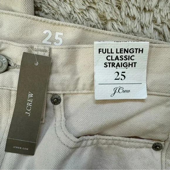 J.Crew Womens Classic Straight Full length Jeans size 25 - Picture 3 of 11
